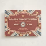 "Vintage Circus" - Mitzvah Invitations in Brick by Amanda Stuff - Front