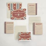 "Vintage Circus" - Mitzvah Invitations in Brick by Amanda Stuff - Invitation Suite