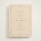 "Framed Star of David" - Mitzvah Invitations in Sky by Stephanie Heinrich Godbout - Front