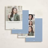 "Framed Star of David" - Mitzvah Invitations in Sky by Stephanie Heinrich Godbout - Back of Card Options