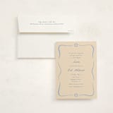 "Framed Star of David" - Mitzvah Invitations in Sky by Stephanie Heinrich Godbout - Invitation with Envelope