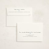 "Oval Bow Wreath" - Mitzvah Invitations in Forest by Aviva Atri - FREE Recipient Addressing