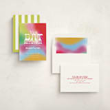 "Groovy" - Mitzvah Invitations in Fruit Punch by Kelly Watkins - Assembled