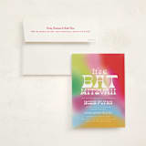 "Groovy" - Mitzvah Invitations in Fruit Punch by Kelly Watkins - Invitation with Envelope