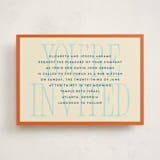 "Big Invite" - Mitzvah Invitations in Pepper by Robert and Stella - Front