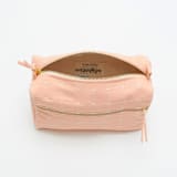 "Medium Cross-Stitch Toiletry Bag - Pink" - Makeup Bag in pink by Anchal