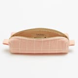 "Small Grid-Stitch Toiletry Bag - Pink" - Makeup Bag in pink by Anchal