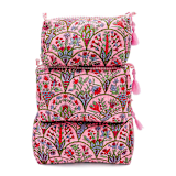 "Pink Arch Toiletry Bag - Medium" - Makeup Bag in pink by Michelle Pham