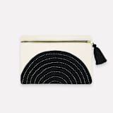 "Eclipse Pouch - Charcoal" - Makeup Bag in black by Anchal