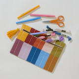 "Mosaic Pouch" - Makeup Bag in multicolor by Anchal