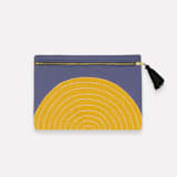 "Eclipse Pouch - Slate" - Makeup Bag in blue by Anchal