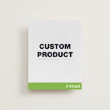 "Portrait" - Letterpress Direction Cards in Pear by Minted Custom - Front