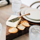 "The Large Hand-Forged Knife in Walnut" - Kitchen Tools in natural by Millstream Home