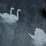 "Fine Art Kitchen Tea Towel // Swan Lake" - Kitchen Linens in blue by Clover and Lamb