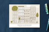 "The City" - Moving Announcements in Sand by Sharon Rowan - Front