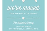 "A New State" - Moving Announcements in Aqua by Adori Designs - Close-Up