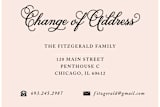 "Formal Address" - Moving Announcements in Petal by Kimberly FitzSimons - Close-Up
