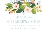 "Garden" - Moving Announcements in Country Blue by Honeybunch Studio - Close-Up