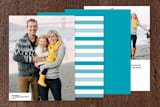 "The Perfect Match" - Moving Announcements in Marine by Amanda Larsen Design - Back of Card