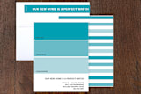 "The Perfect Match" - Moving Announcements in Marine by Amanda Larsen Design - Assembled