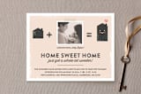 "A Sweeter Lot" - Moving Announcements in Petal by silverscreen studio - Front