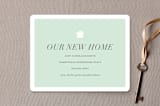"house and home" - Moving Announcements in Mint by Sara Hicks Malone - Front