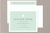 "house and home" - Moving Announcements in Mint by Sara Hicks Malone - Assembled
