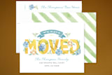"Blooming" - Moving Announcements in Marigold by Rochelle Renee - Assembled