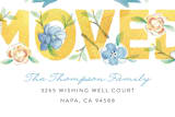 "Blooming" - Moving Announcements in Marigold by Rochelle Renee - Close-Up