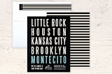 "City Addition" - Moving Announcements in Powder Blue by Christie Kelly - Assembled