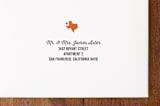 "Gone South" - Moving Announcements in Burnt Orange by Lisa Cersovsky - FREE Recipient Addressing