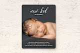 "New Kid On The Block" - Moving Announcements in Cotton by Carol Fazio - Front