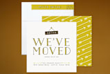 "Notice Sign" - Moving Announcements in Mustard by Jessica Corliss - Assembled