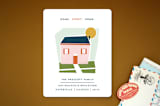 "New On The Block" - Moving Announcements in Strawberry by Angela Marzuki - Front