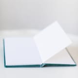 "Vow Book - Her" - Wedding Vow Books in blue by Velvet Raptor