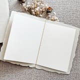 "His and Hers Vow Book Set- Light Grey Tonal" - Wedding Vow Books in gray by Jen Simpson