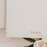 "Ivory Wedding Vow Books, Set of Two" - Wedding Vow Books in white by Studio Lavender