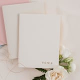"Ivory Wedding Vow Books, Set of Two" - Wedding Vow Books in white by Studio Lavender