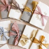 "Wax seal His and Hers Vow Book Set - Ivory and Gold" - Wedding Vow Books in natural by Jen Simpson