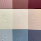 "Luxe Embossed Unisex Vow Books, Set of Two" - Wedding Vow Books in pink by Eva Tadros
