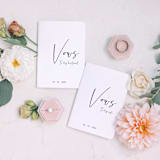 "Wedding Vow Book Set - Classic" - Wedding Vow Books in white by Autumn Fox Designs