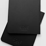 "Luxe Embossed Unisex Vow Books, Set of Two- Blank Paper" - Wedding Vow Books in black by Eva Tadros