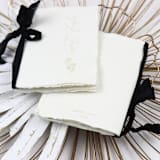"Matte Gold Sweet Darlin Vow Book | Set of 2 | Size 6x4.125" - Wedding Vow Books in gold by Clove and Cedar Design