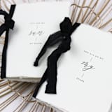 "You are my Sun, Moon and All of my Stars Vow Book | Set of 2 | Size 6x4.125" - Wedding Vow Books in black by Clove and Cedar Design