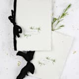 "Olive Branch Frame Vow Book | Set of 2 | Size 6x4.125" - Wedding Vow Books in green by Clove and Cedar Design