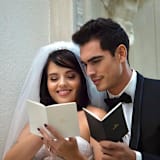 "Vow Books" - Wedding Vow Books in white by Plan Chicly