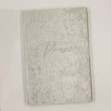 "Vow Book Silver Velvet" - Wedding Vow Books in silver by Jordan Perry