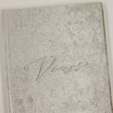 "Vow Book Silver Velvet" - Wedding Vow Books in silver by Jordan Perry