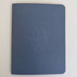 "Luxe Embossed Unisex Vow Books, Set of Two Charcoal Lined Paper" - Wedding Vow Books in gray by Eva Tadros