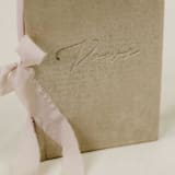 "Vow Book Champagne Velvet with Ribbon" - Wedding Vow Books in multicolor by Jordan Perry